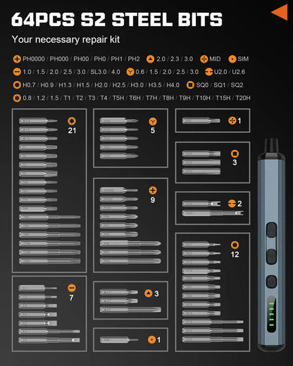 68 in 1 Electrical Screwdriver Set