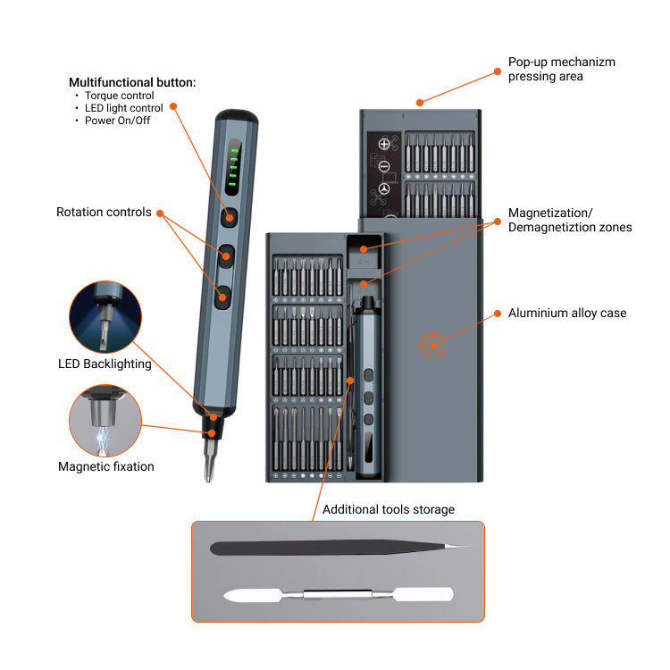 68 in 1 Electrical Screwdriver Set