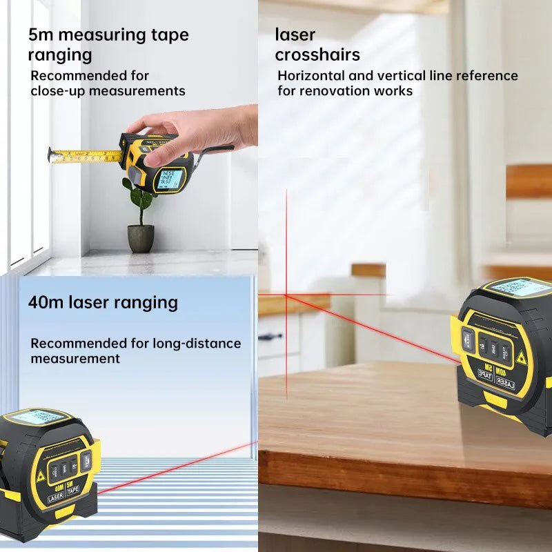 3 In 1 Ruler / Laser Rangefinder